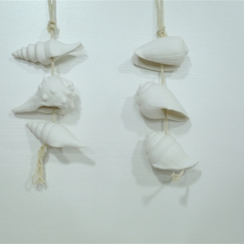CERAMIC OCEAN DECOR CONCH ORNAMENT